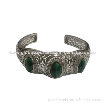 Sterling silver bracelet inlay with gemstoneNew